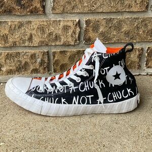 Converse UNT1TL3D Hi Not A Chuck Mens Size 10.5 Black White Walking Shoe Sneaker